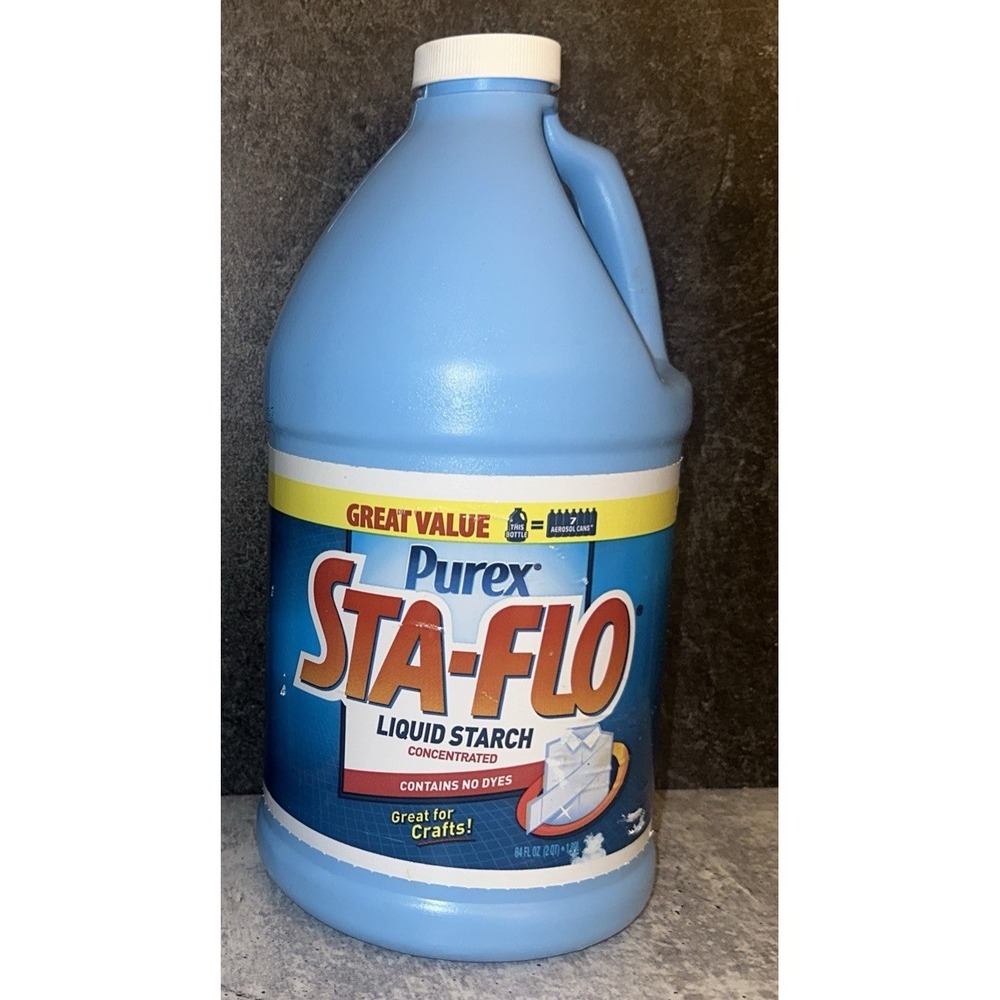 1X Purex Sta Flo Liquid Starch Concentrated 64 Oz Crafts Quilting Discontinued